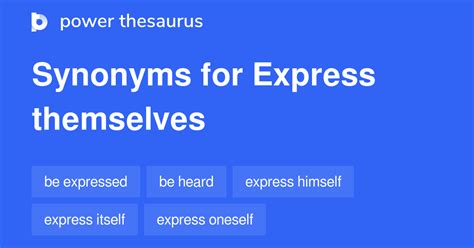 expresses thesaurus|express themselves synonym.